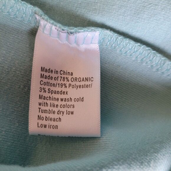 Carve Designs Size L Blue Soft Velvet Henley Button Front Hoodie Organic Cotton - Picture 4 of 7